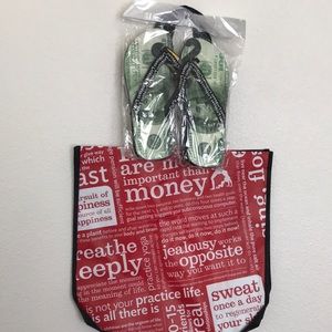 Lululemon New Big Bag with New sandals Size L